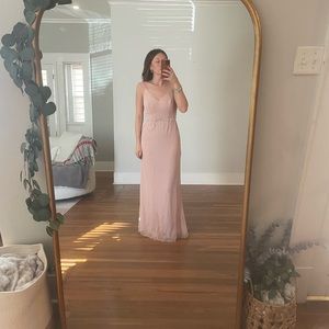 After Six 6815 from Bella Bridesmaids, Worn Once, Color: Toasted Sugar, Size 6